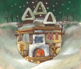 Log cabin with a fireplace Ján Mišun / Chalúpka s krbom