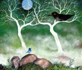 Green birds Ján Mišun / Zelené vtáčiky